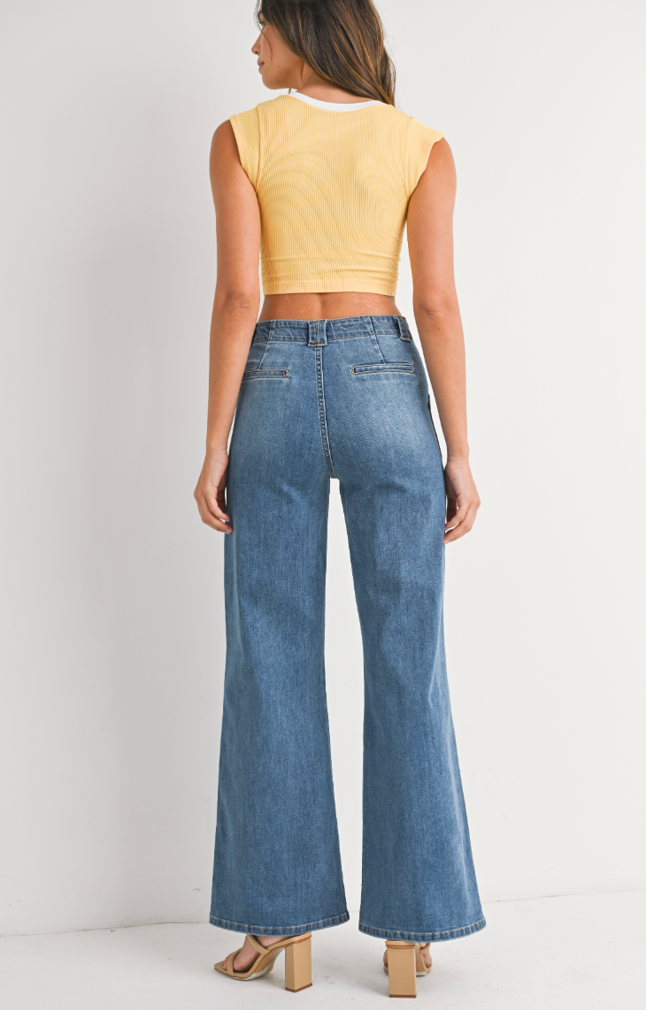 Utility Pocket Flare Jean