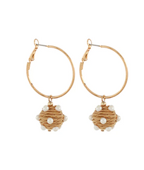 Island Pearl Hoop