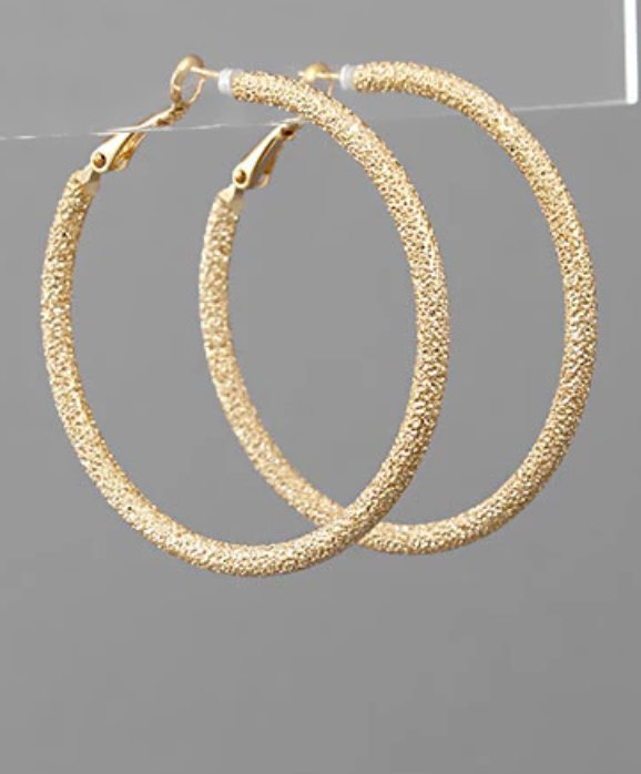 Golden Stardust Hoop
