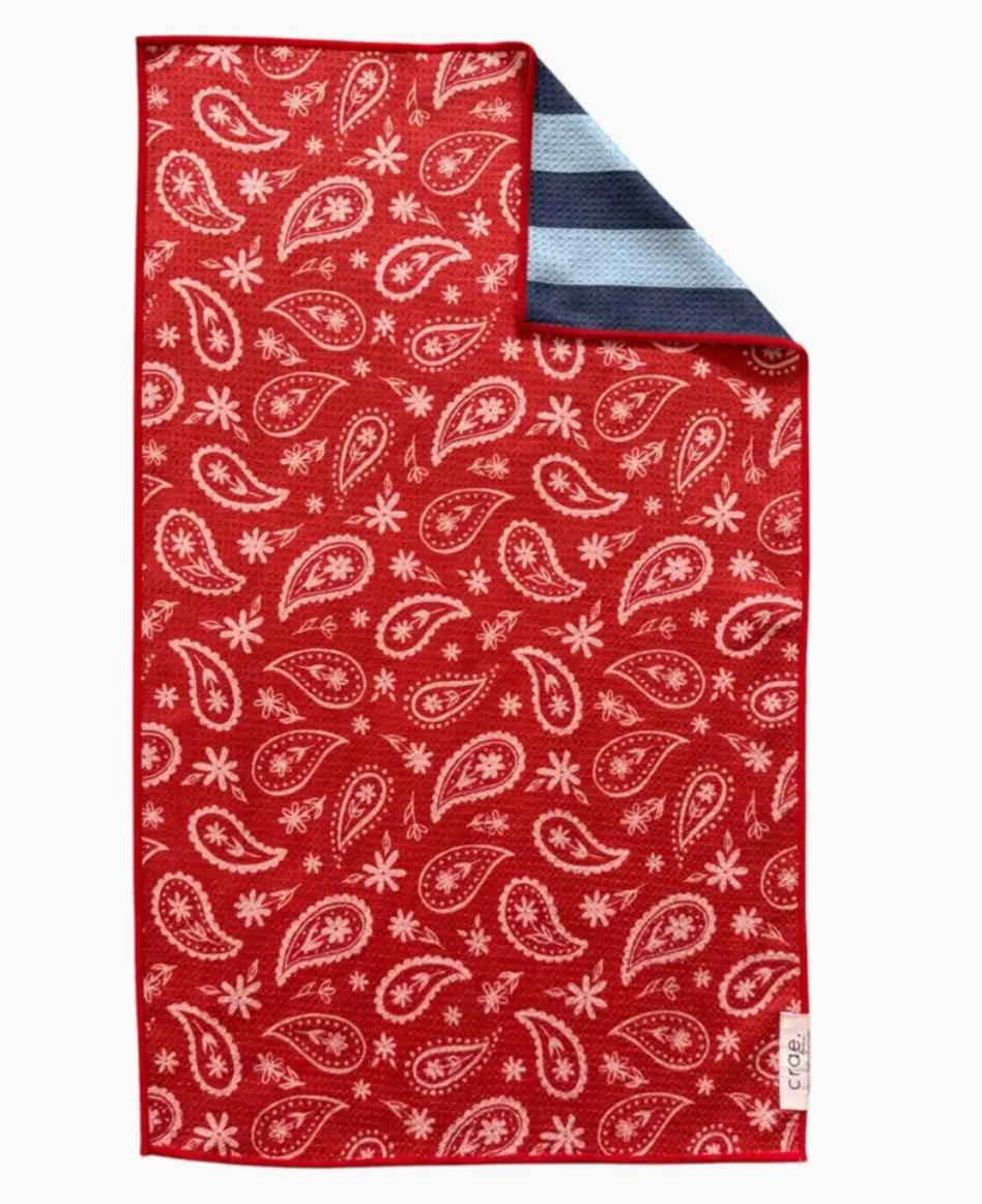 Bandana Blues: Reversible Hand Towel