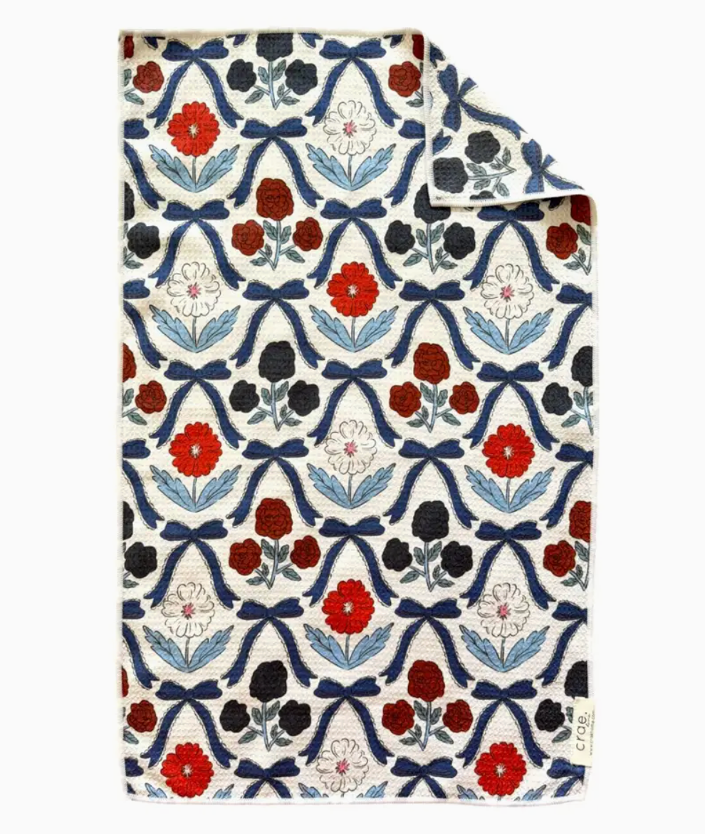 Bluebell Bows: Double Sided Hand Towel