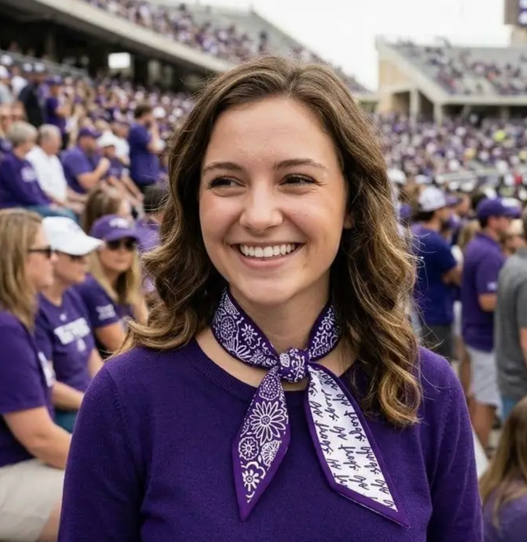 TCU Skinny Scarf