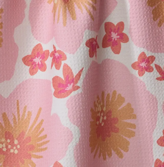 Hibiscus Sunset Tea Towel