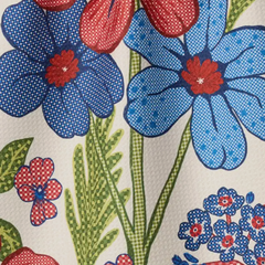 Plaid Floral Tea Towel