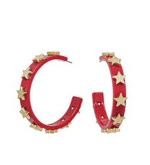 Gold Star Hoop
