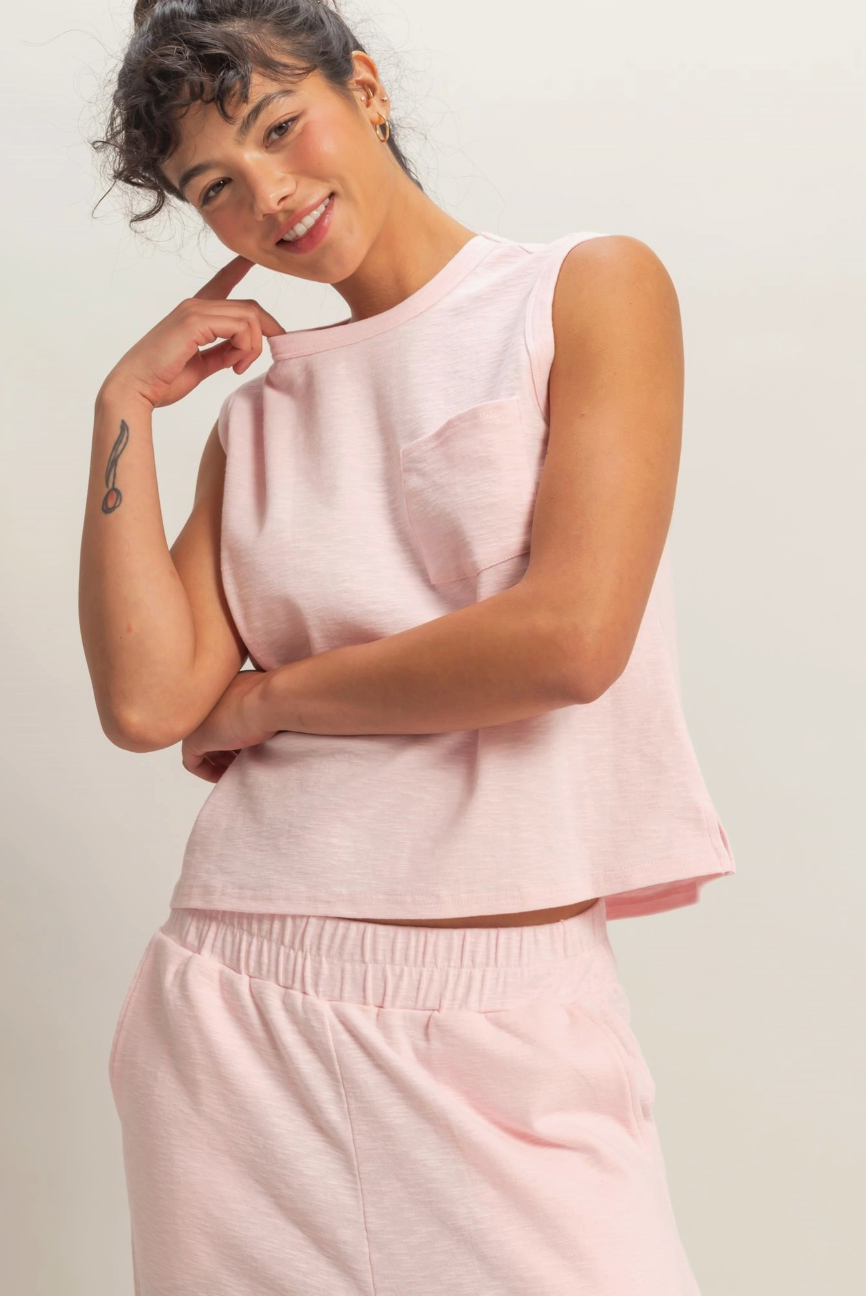 Off Duty Ease Tank (pink)