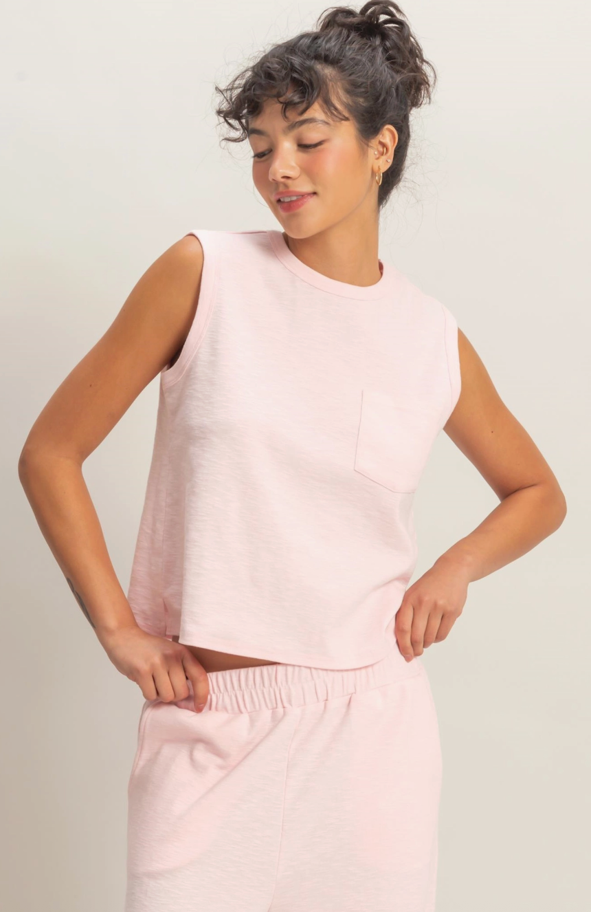 Off Duty Ease Tank (pink)