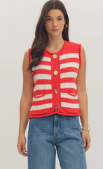 Cape Cod Vest (red)