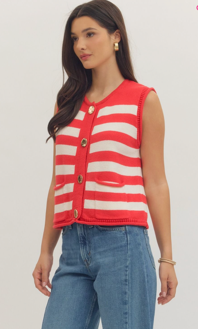 Cape Cod Vest (red)