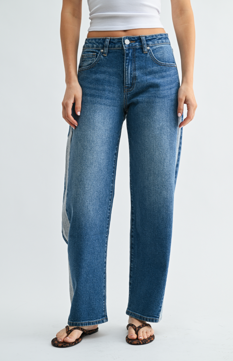 Contrast Straight Jean