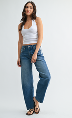 Contrast Straight Jean