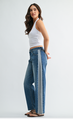 Contrast Straight Jean