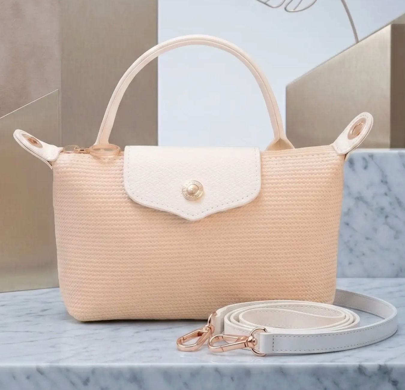 Jet Set Mini Straw Bag