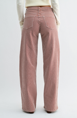 Relaxed Spiced Brown Stripe Jean