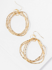 Golden Tangle Earring