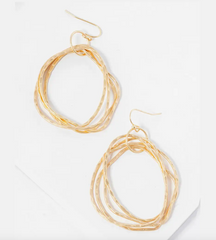 Golden Tangle Earring