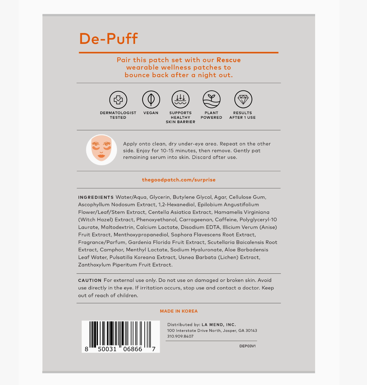 De-Puff Eye Patch