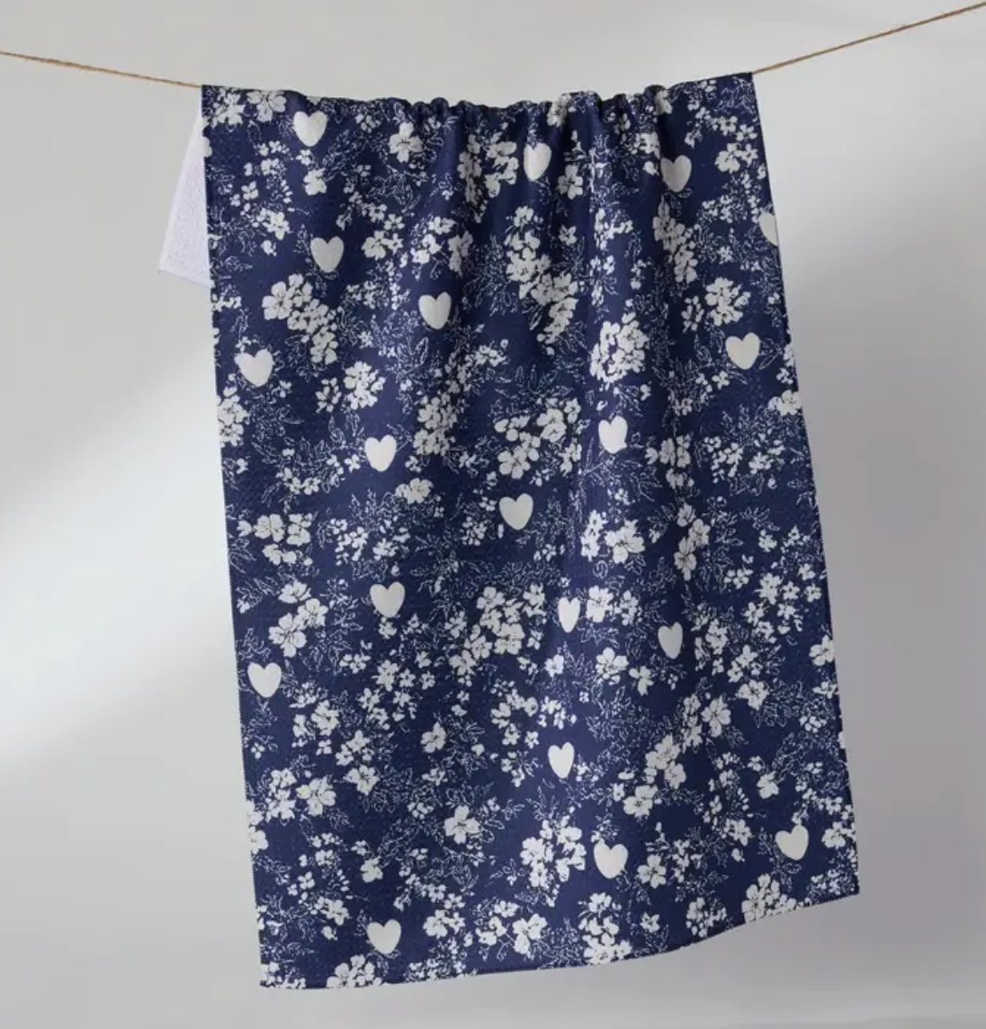 Midnight Posy Tea Towel