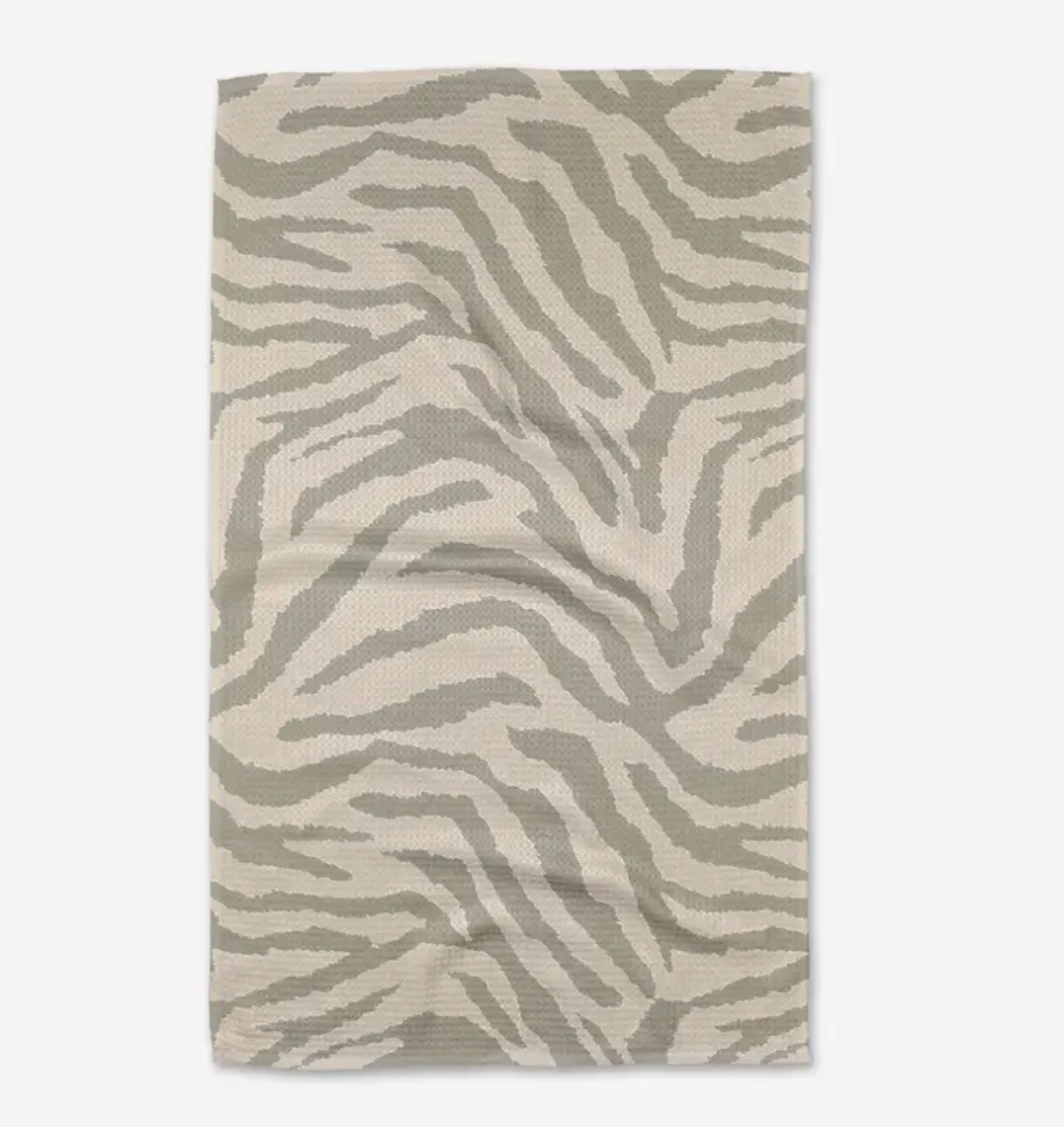 Zira Grey Tea Towel