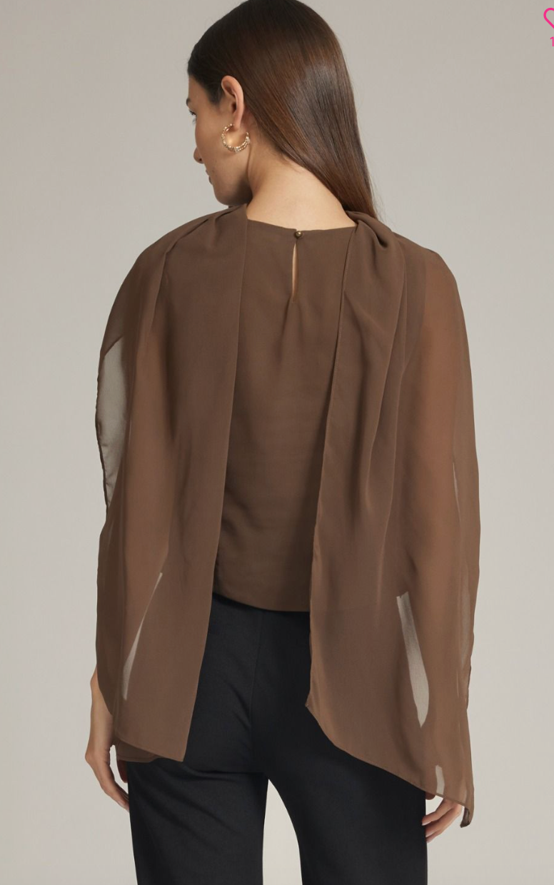 Drape Me Away Top (mocha)