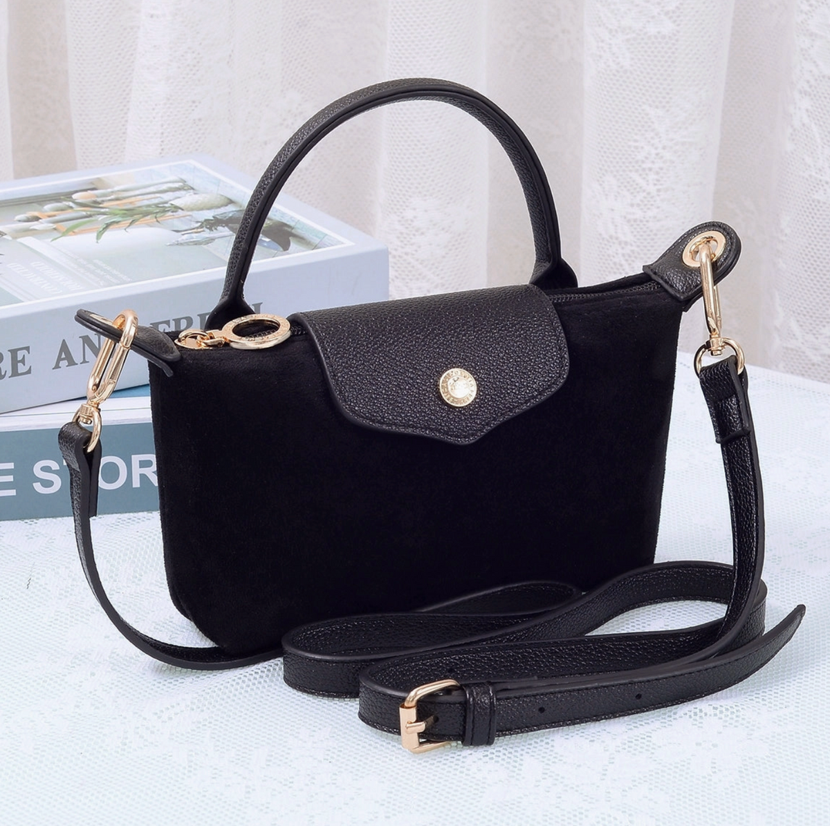 Jet Set Suede Mini Bag