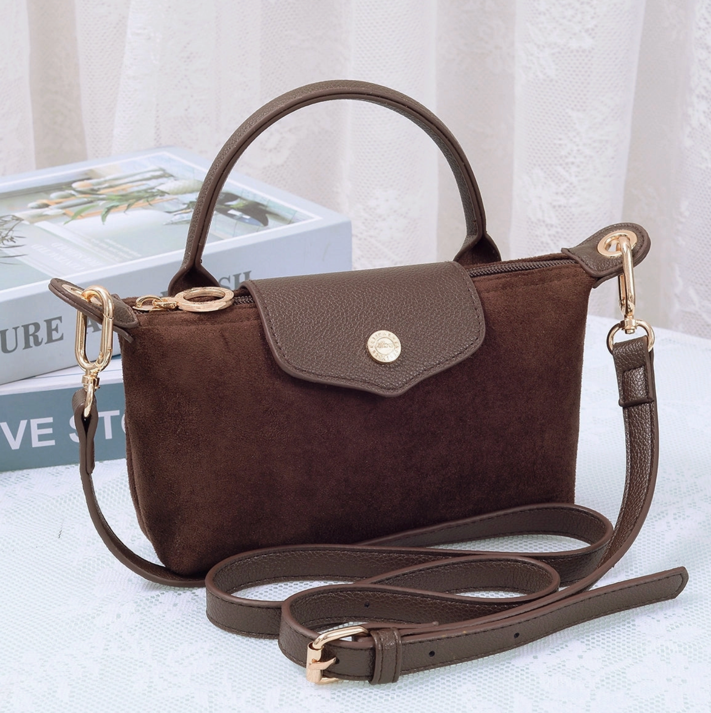 Jet Set Suede Mini Bag
