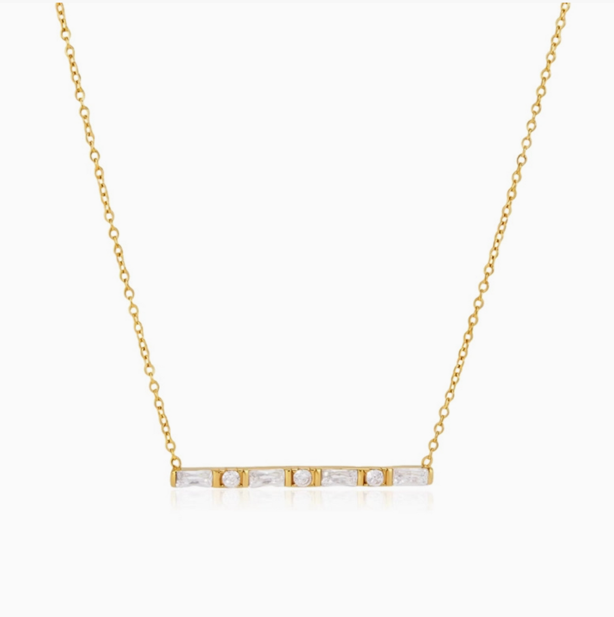 Baguette Bar Necklace