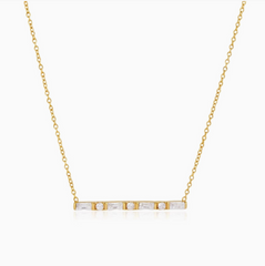 Baguette Bar Necklace