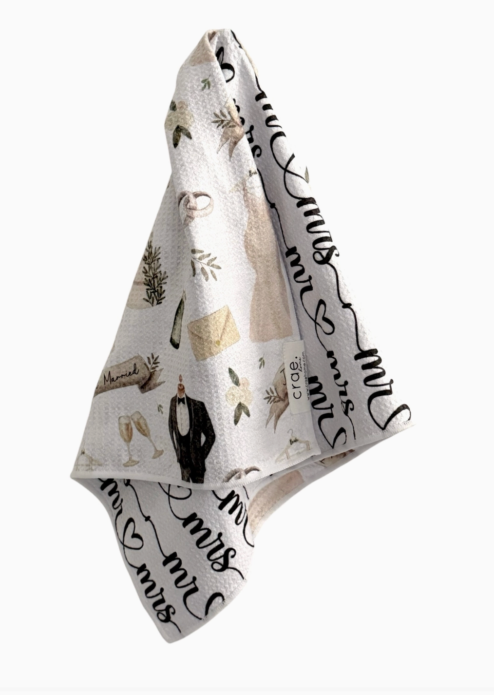 Mr. + Mrs.: Double Sided Hand Towel