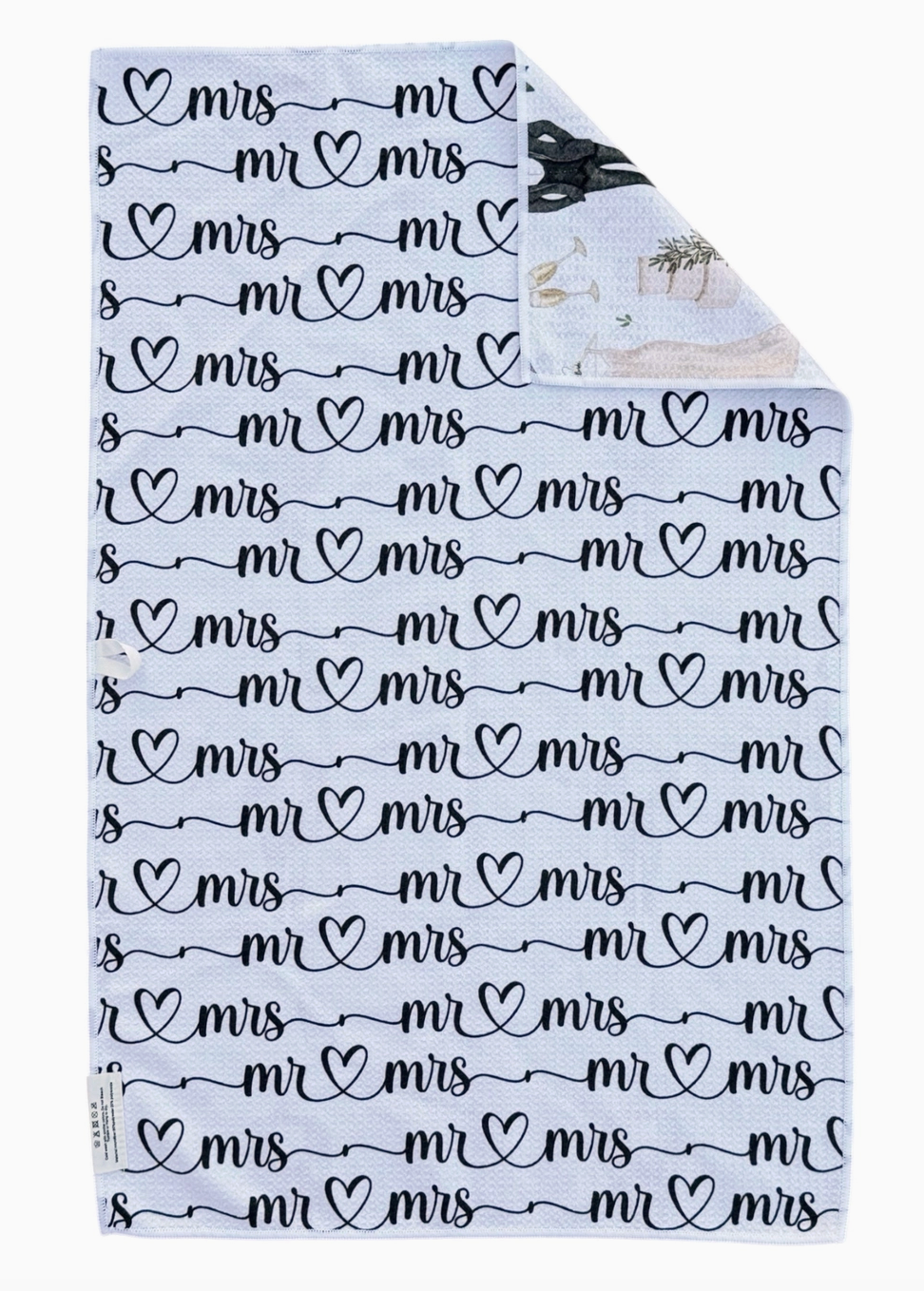 Mr. + Mrs.: Double Sided Hand Towel