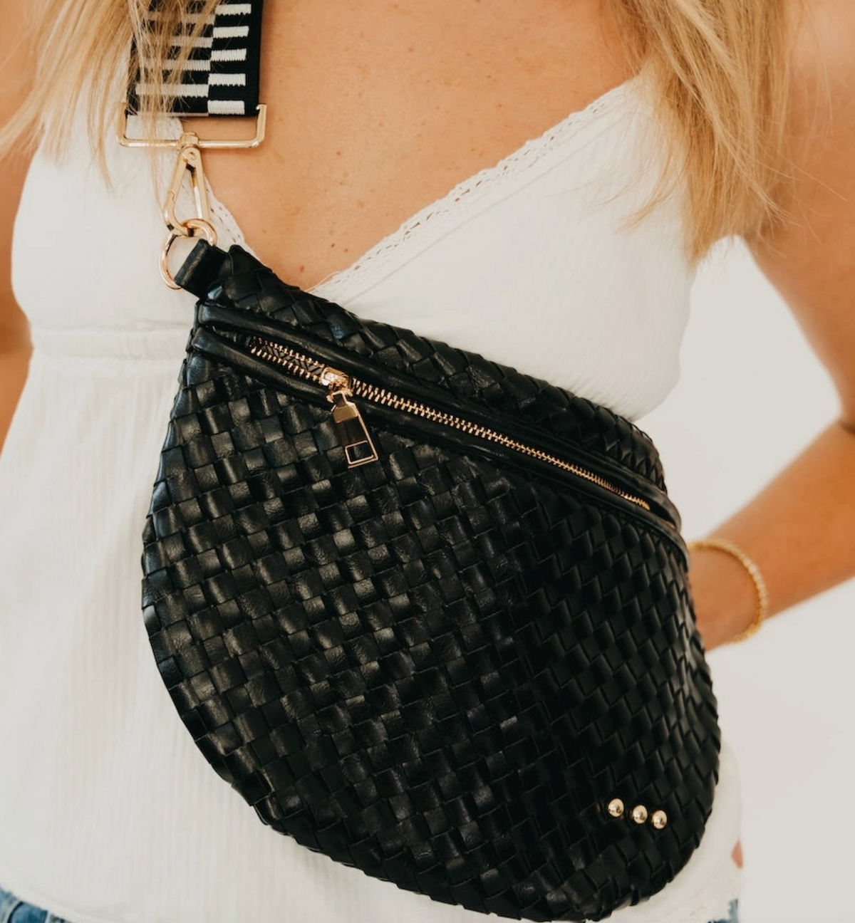 Woven Bum Bag (black)