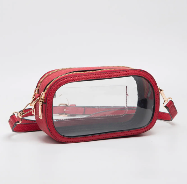 In the Clear Crossbody (red)