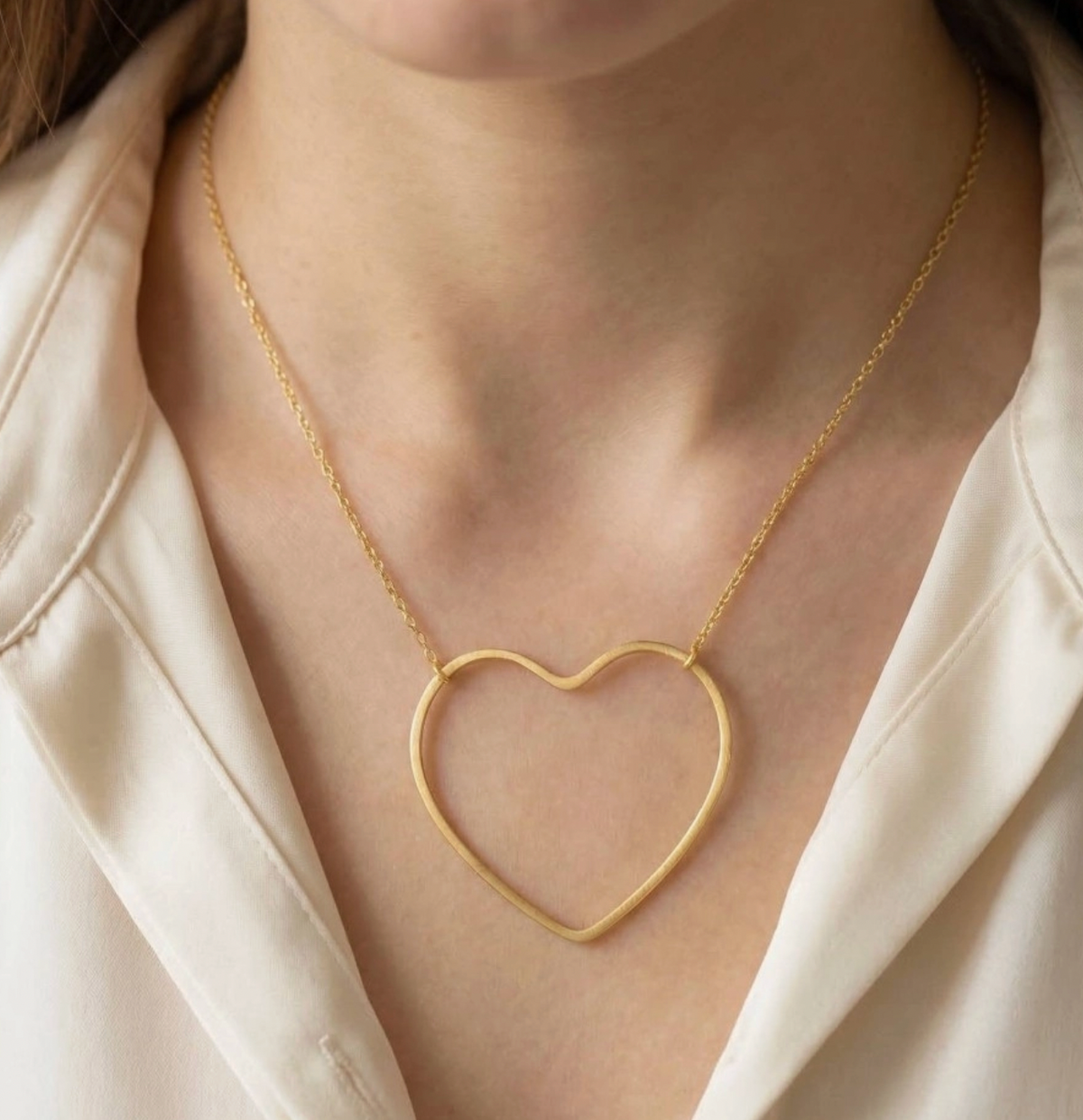 Open Heart Necklace