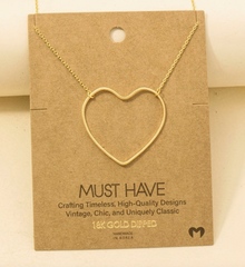 Open Heart Necklace