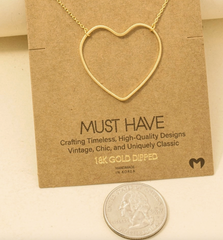 Open Heart Necklace