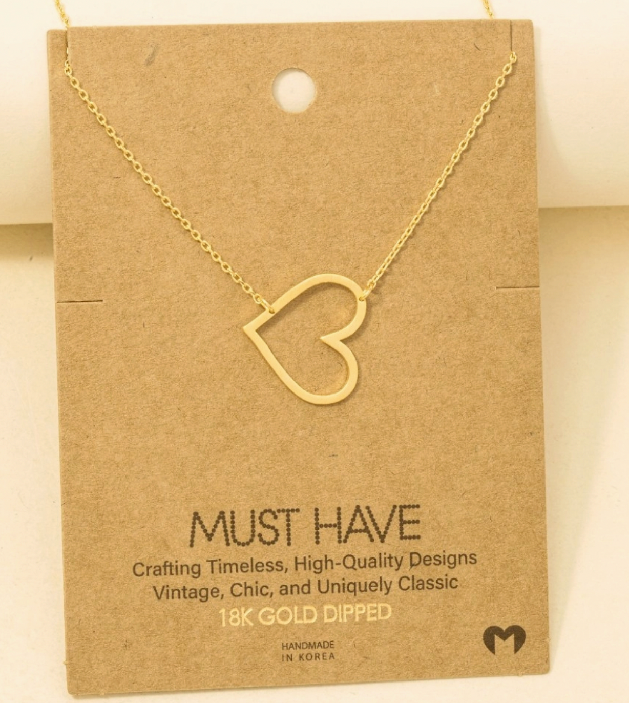 Cut Out Heart Necklace