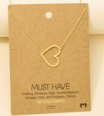 Cut Out Heart Necklace