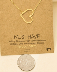 Cut Out Heart Necklace
