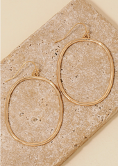 Golden Outline Earring