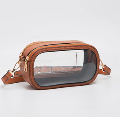 In the Clear Crossbody (tan)