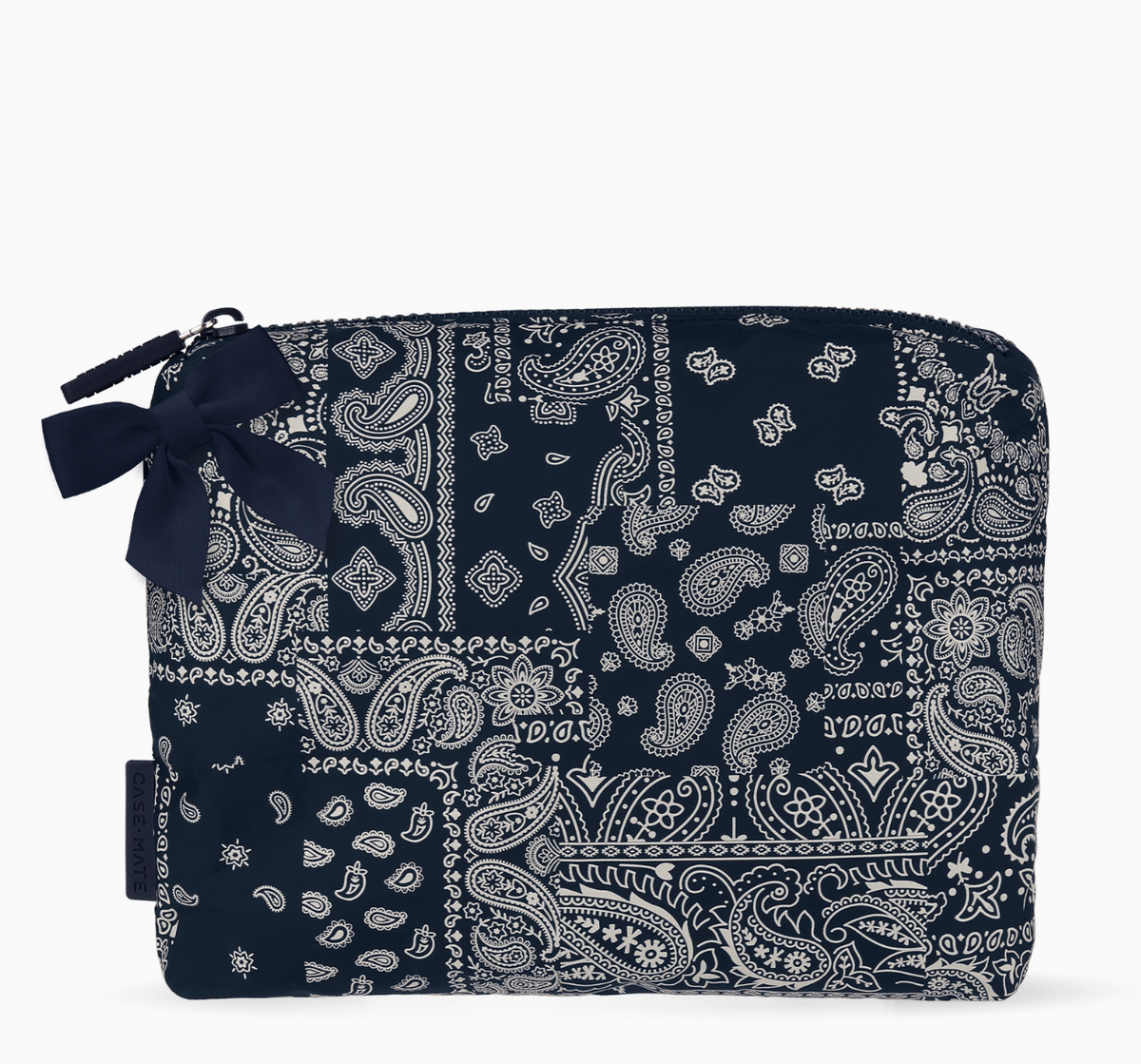 Crinkle Make Up Bag (bandana bow)
