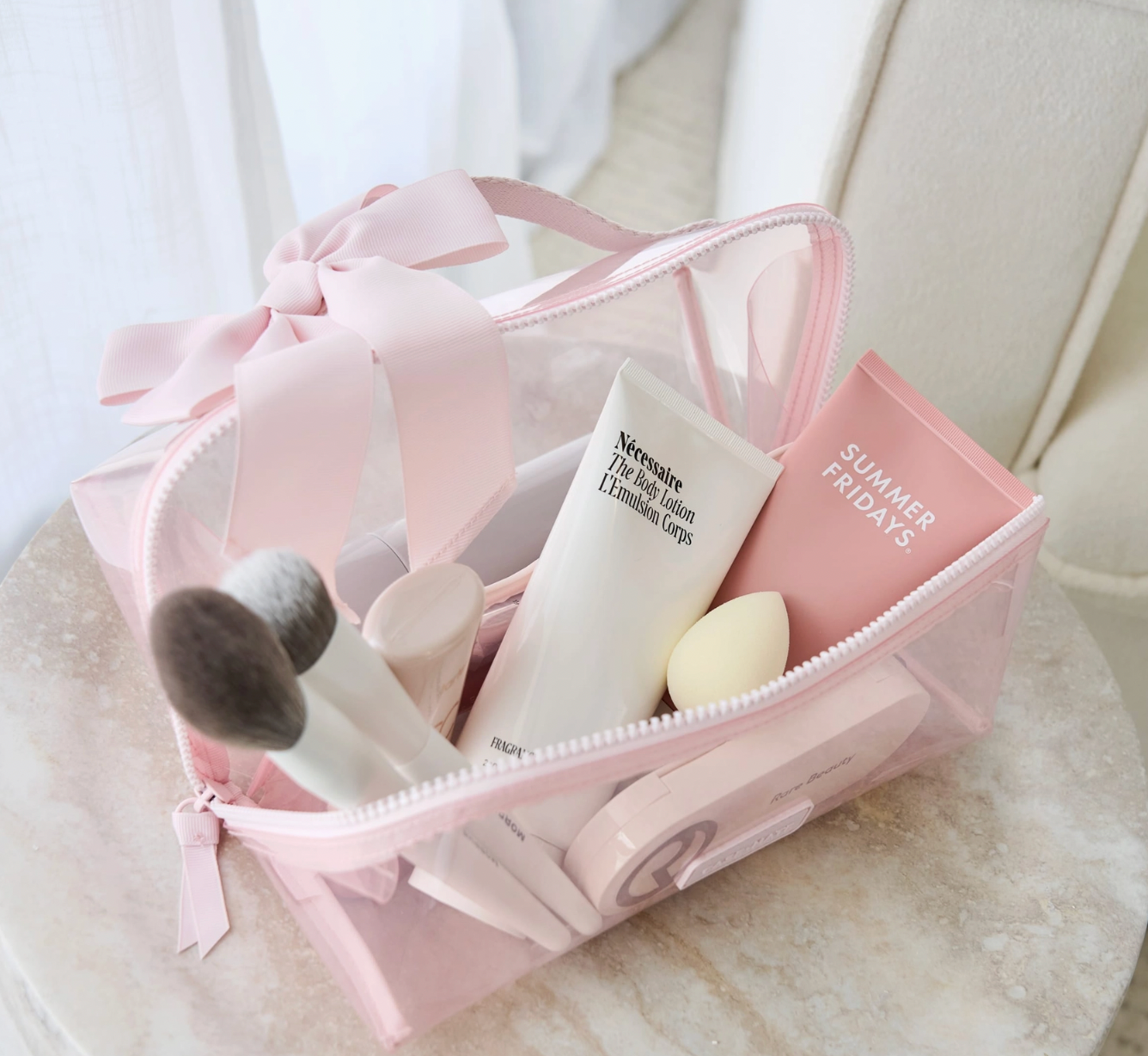 Case-Mate Cosmetic Case (ballet pink bow)