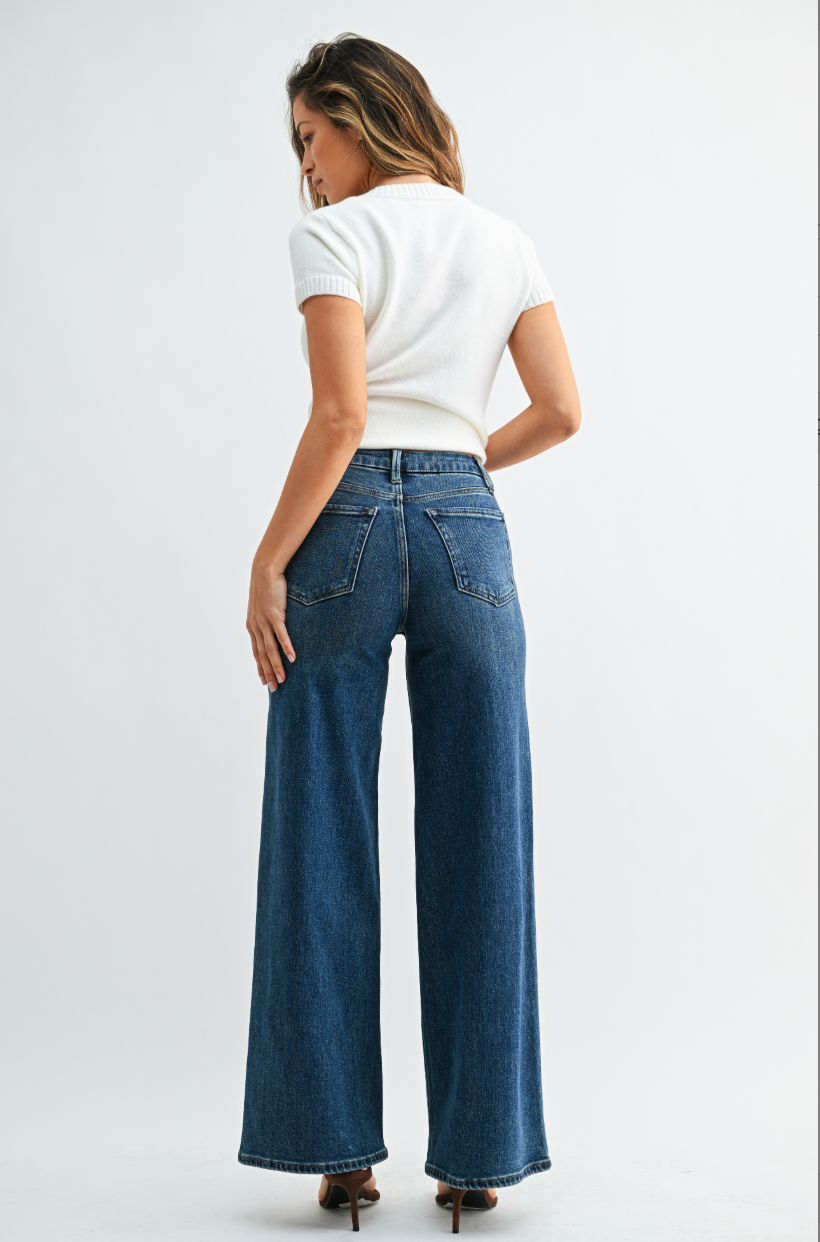 HR Palazzo Wide Leg (dk denim)