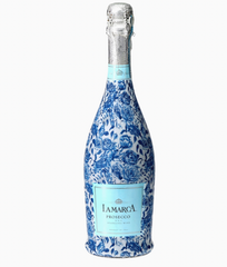 Beau Bottle Wrap (Blue Roses)
