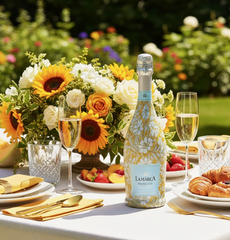 Beau Bottle Wrap (yellow flower)