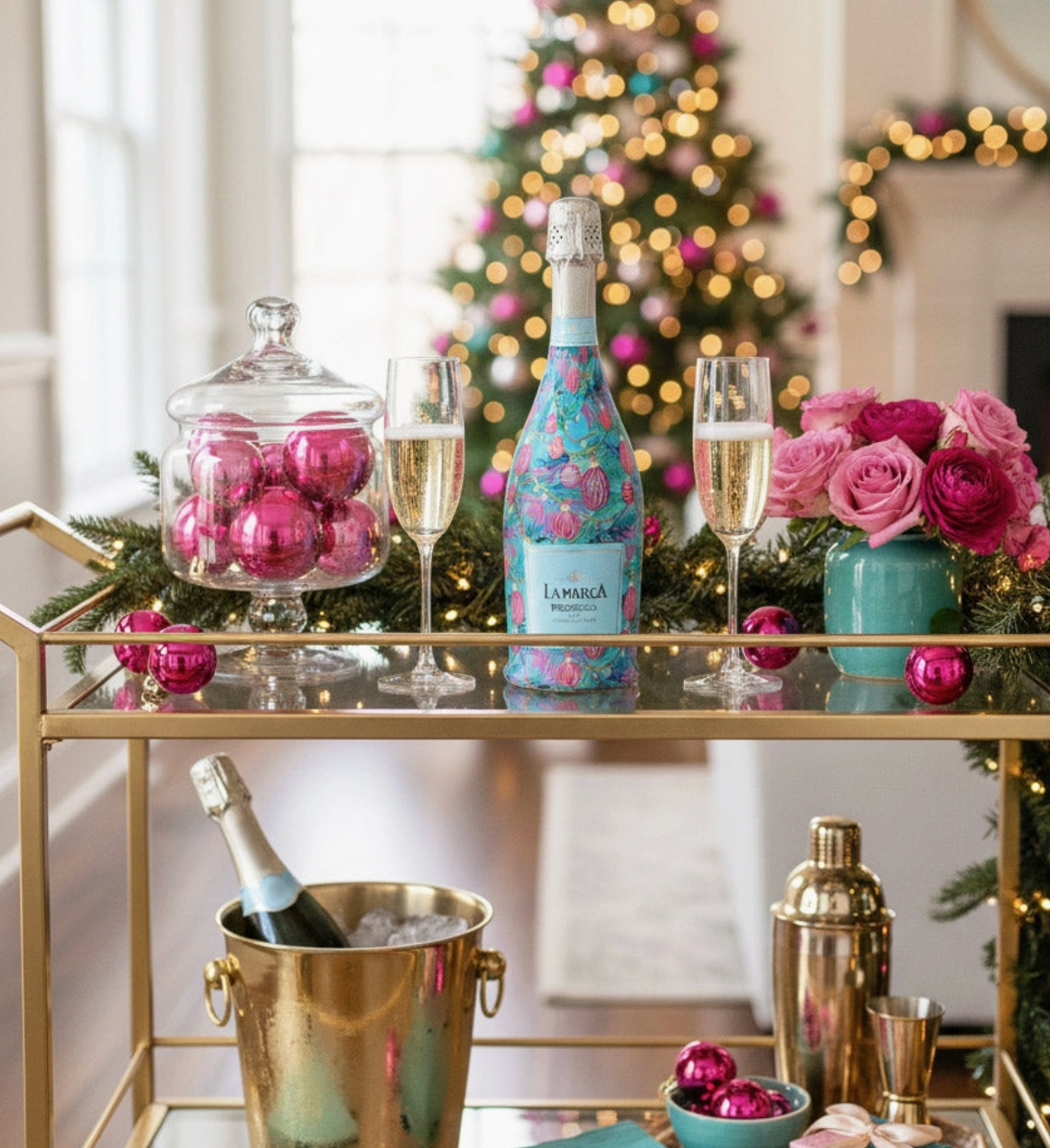 Beau Bottle Wrap (twinkling lights)