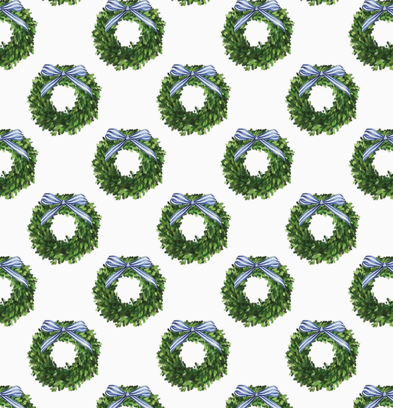 Beau Bottle Wrap (boxwood wreaths)