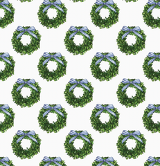 Beau Bottle Wrap (boxwood wreaths)
