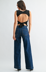Tailored Wide Leg Jean