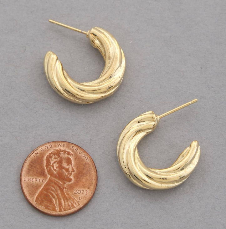 Golden Swirl Hoop